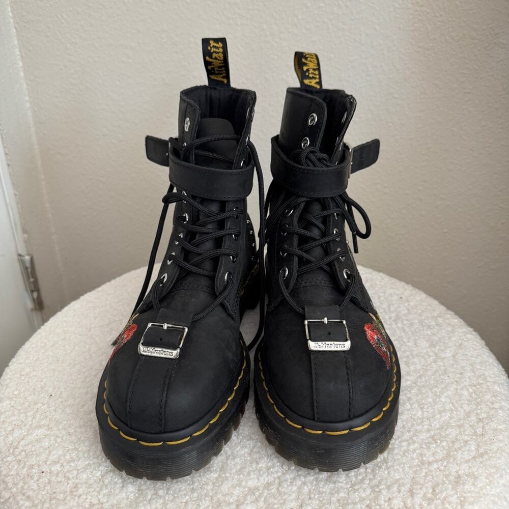 Dr. Martens Gomez Wild Botanicals Black Boots 6 - Picture 2 of 11